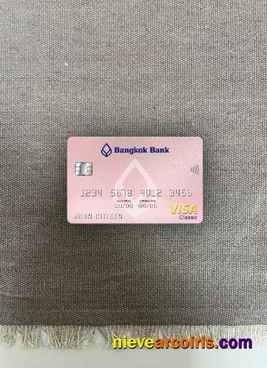 Thailand Bangkok bank visa classic card photolook